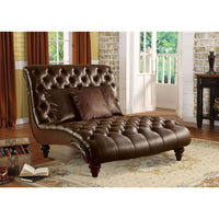 Thumbnail for Anondale - Chaise - 2-Tone Brown PU - Tony's Home Furnishings