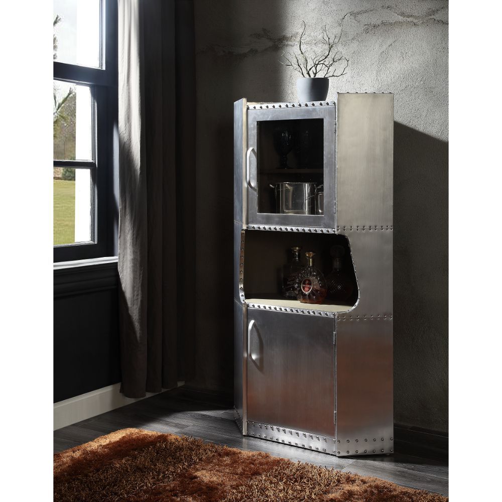 Brancaster - Cabinet - Aluminum - 57" - Tony's Home Furnishings