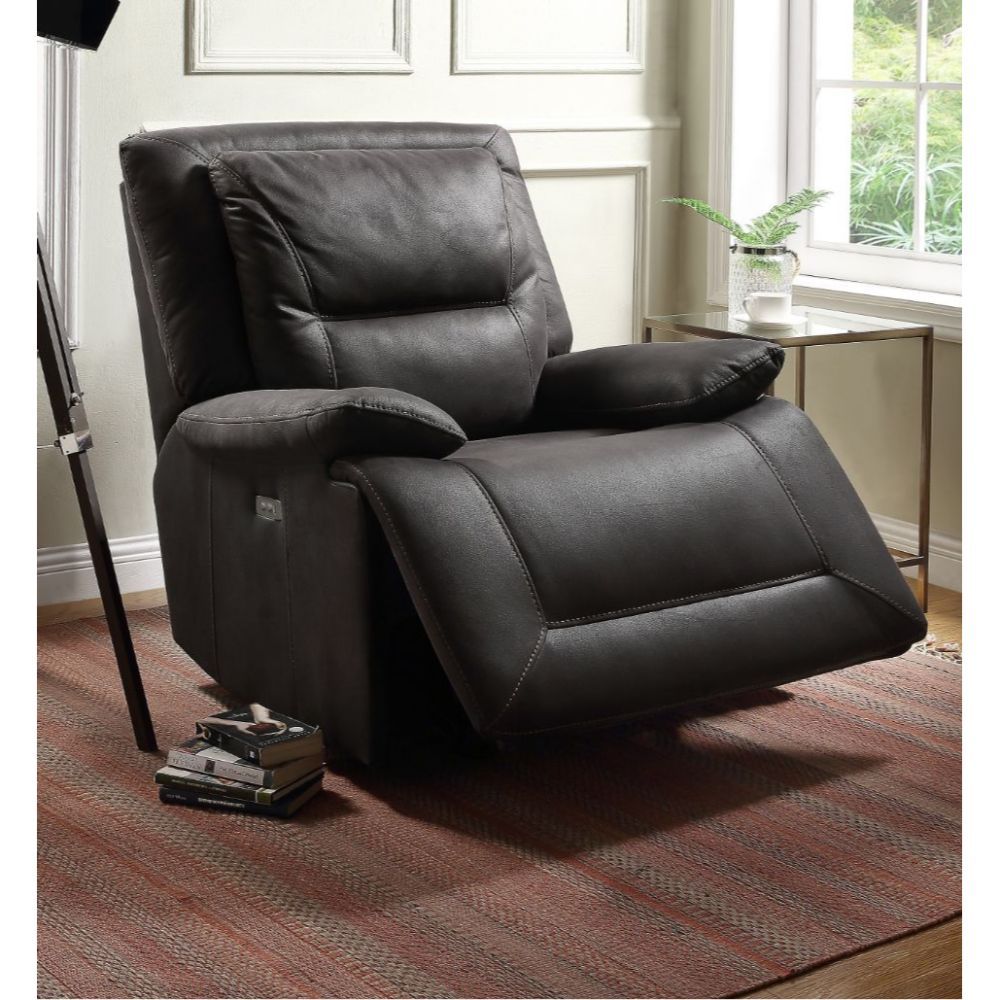 Neely - Glider Recliner - Charcoal Fabric - Tony's Home Furnishings