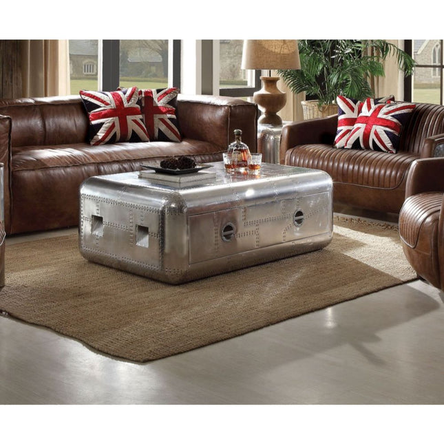 Brancaster - Coffee Table - Aluminum - 19" - Tony's Home Furnishings