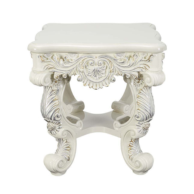 Adara - End Table - Antique White Finish - Tony's Home Furnishings