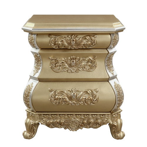 Seville - Nightstand - Gold Finish - Tony's Home Furnishings