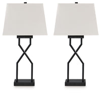 Thumbnail for Brookthrone - Black - Metal Table Lamp (Set of 2) Tony's Home Furnishings Furniture. Beds. Dressers. Sofas.
