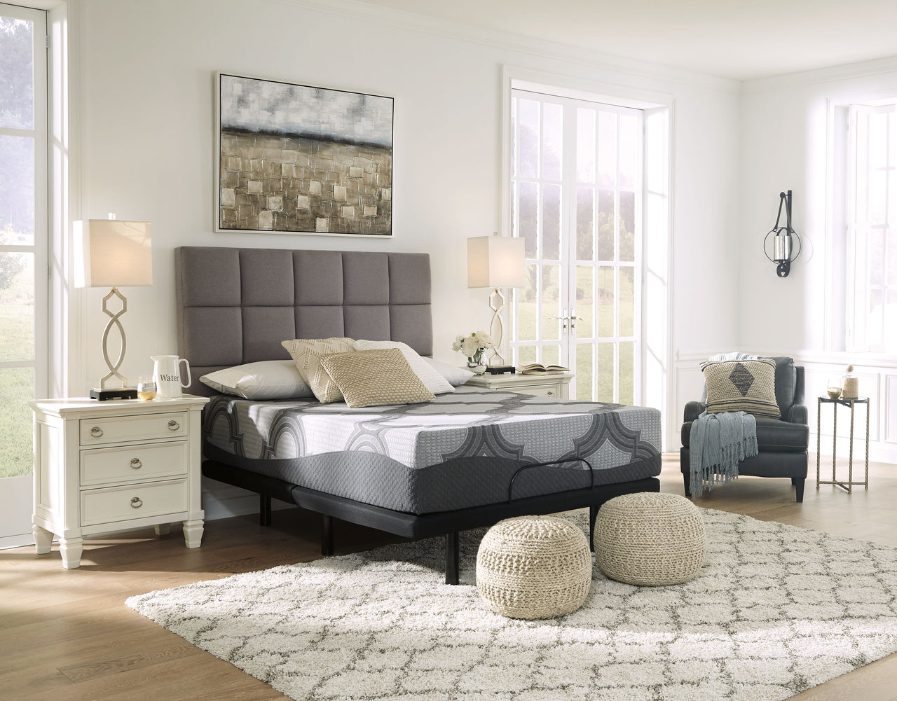 Ashley Sleep - Hybrid Mattress With Adjustable Base Tony's Home Furnishings Furniture. Beds. Dressers. Sofas.