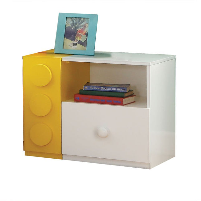 Playground - Nightstand - White & Multi-Color - Tony's Home Furnishings