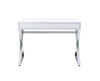Thumbnail for Coleen - Desk - White & Chrome Finish - Tony's Home Furnishings