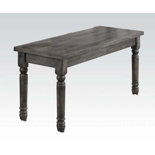 Wallace - Bench - Weathered Gray - Tony's Home Furnishings