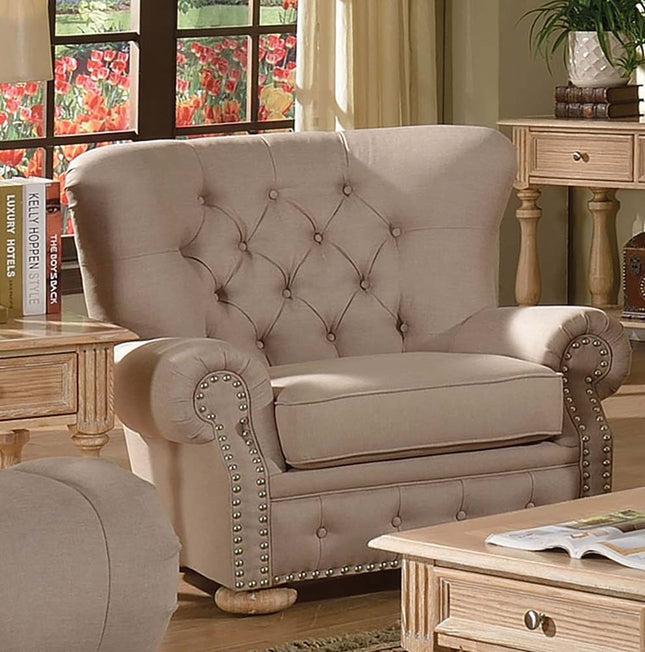 Shantoria - Chair - Beige Linen - Tony's Home Furnishings