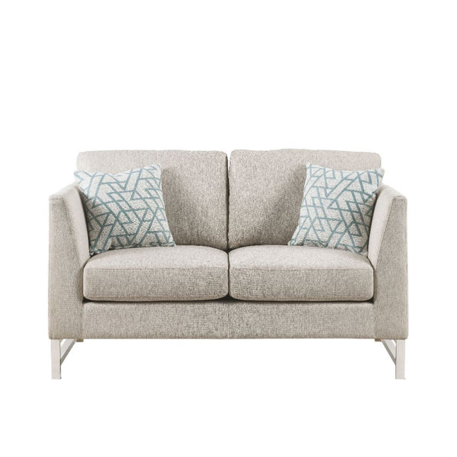 Varali - Loveseat - Beige Linen - Tony's Home Furnishings