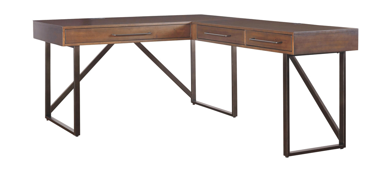 Starmore - Brown - Home Office L Shaped Desk Tony's Home Furnishings Furniture. Beds. Dressers. Sofas.