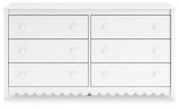 Thumbnail for Hallityn - White - Six Drawer Dresser - Tony's Home Furnishings