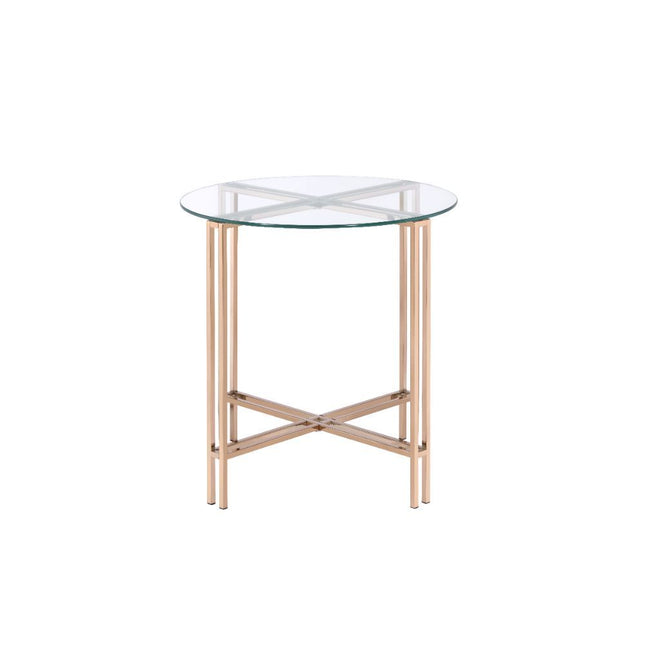 Veises - End Table - Champagne - Tony's Home Furnishings