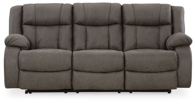 First Base - Gunmetal - Reclining Sofa Signature Design by Ashley® 