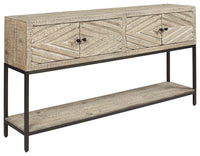 Thumbnail for Roanley - Distressed White - Console Sofa Table Tony's Home Furnishings Furniture. Beds. Dressers. Sofas.