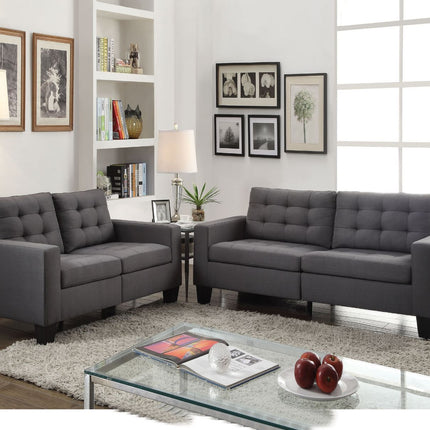 Earsom - Sofa - Gray Linen - Tony's Home Furnishings