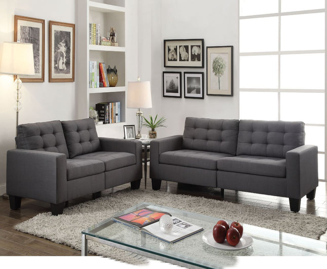 Earsom - Sofa - Gray Linen - Tony's Home Furnishings