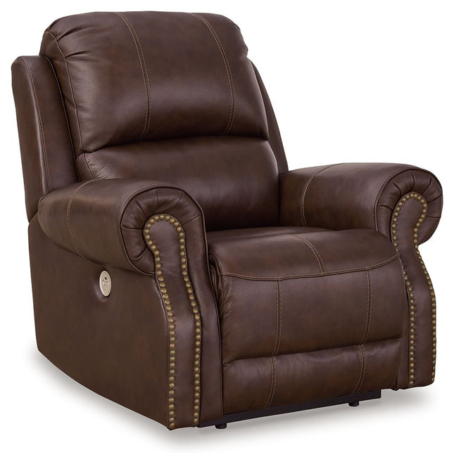 Freyeburg - Walnut - Zero Wall Power Recliner Signature Design by Ashley® 