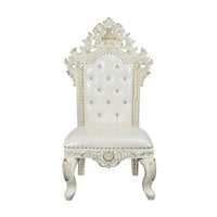 Thumbnail for Adara - Side Chair (Set of 2) - White PU & Antique White Finish - Tony's Home Furnishings