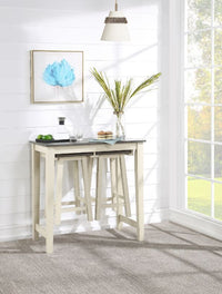 Thumbnail for Yobanna - Counter Height Set - Gray Oak & Antique White Finish - Tony's Home Furnishings