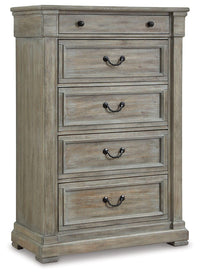 Thumbnail for Moreshire - Bisque - Five Drawer Chest Tony's Home Furnishings Furniture. Beds. Dressers. Sofas.