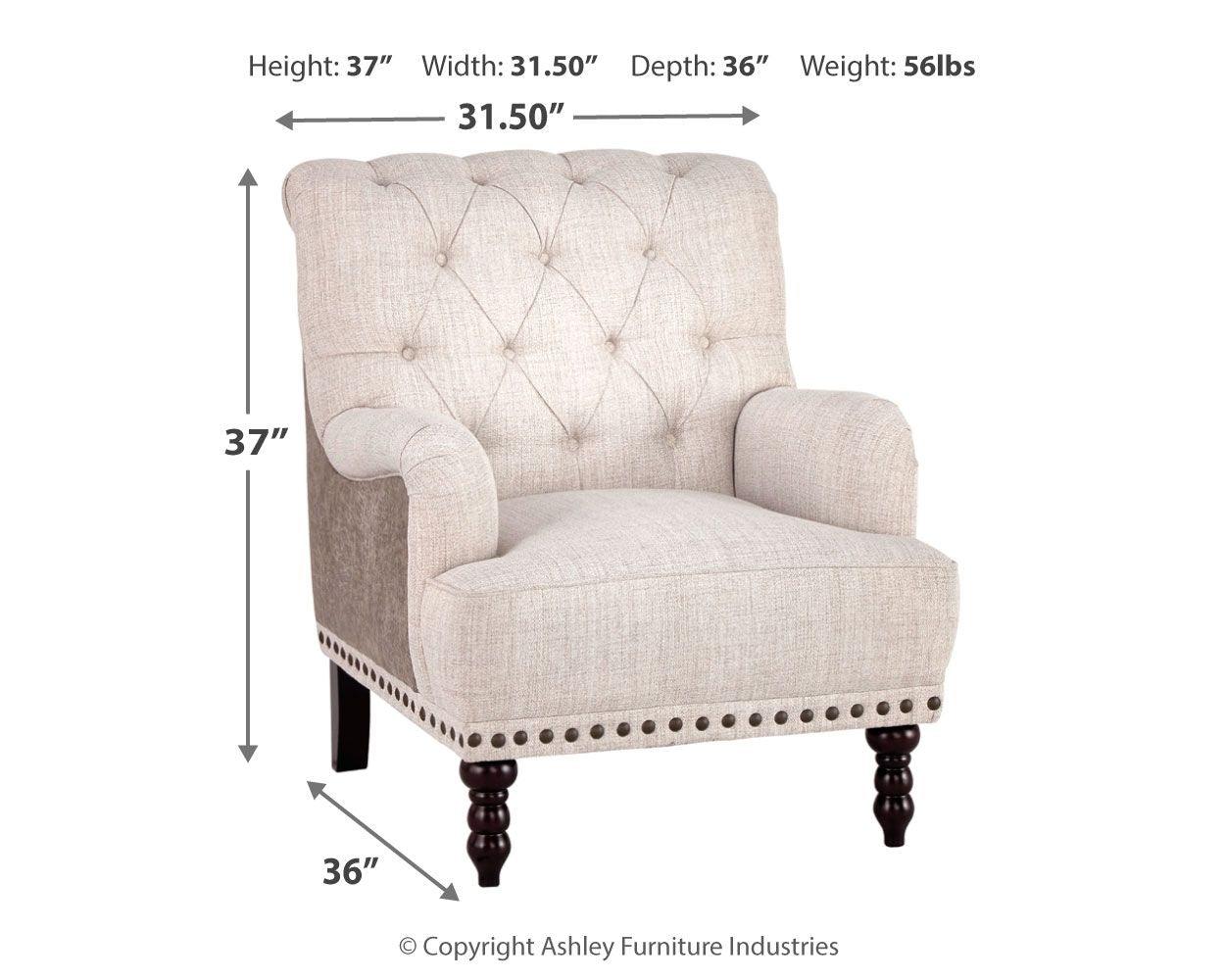 Tartonelle - Ivory / Taupe - Accent Chair Tony's Home Furnishings Furniture. Beds. Dressers. Sofas.