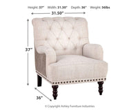 Thumbnail for Tartonelle - Ivory / Taupe - Accent Chair Tony's Home Furnishings Furniture. Beds. Dressers. Sofas.