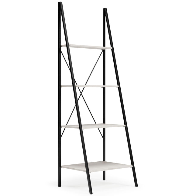 Bayflynn - White / Black - Bookcase - 4 Open Shelves Signature Design by Ashley® 