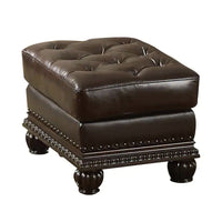 Thumbnail for Anondale - Ottoman - Espresso Top Grain Leather Match - Tony's Home Furnishings
