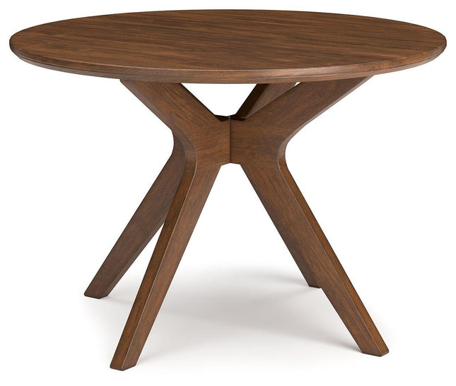 Lyncott - Brown - Round Dining Room Table Signature Design by Ashley® 