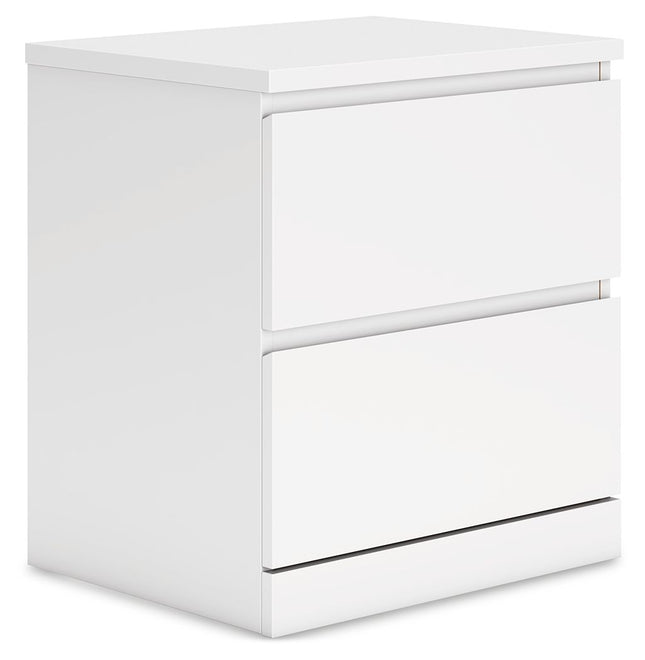 Onita - White - Two Drawer Night Stand - Tony's Home Furnishings