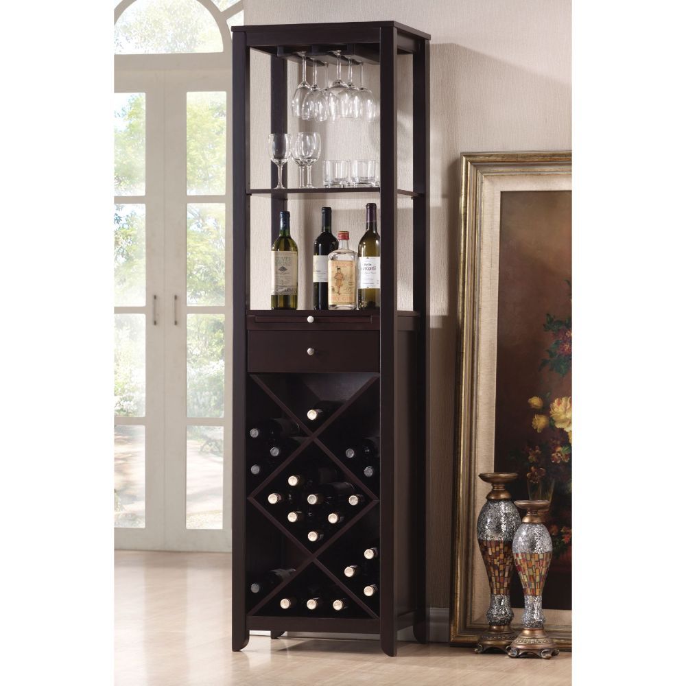Casey - Wine Cabinet - Wenge - Tony's Home Furnishings