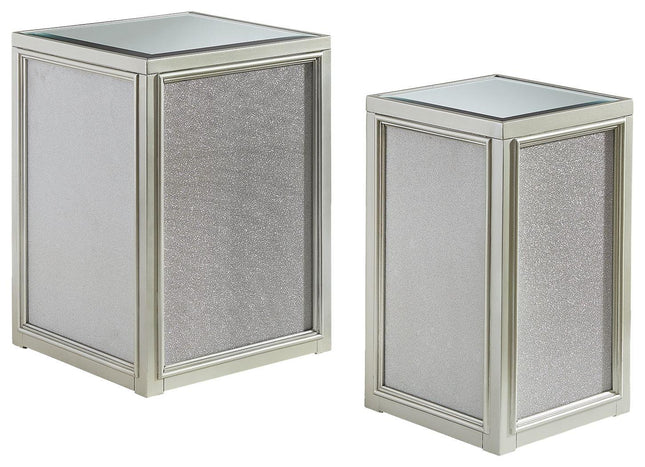 Traleena - Silver Finish - Nesting End Tables (Set of 2) Signature Design by Ashley® 