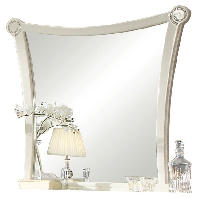 Bellagio - Mirror - Ivory High Gloss - Tony's Home Furnishings