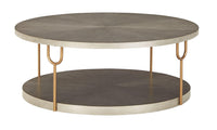 Thumbnail for Ranoka - Platinum - Round Cocktail Table Tony's Home Furnishings Furniture. Beds. Dressers. Sofas.