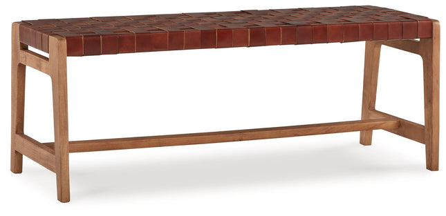 Lemmund - Natural / Brown - Accent Bench - Tony's Home Furnishings