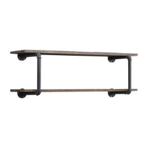 Brantley - Wall Shelf - Antique Oak & Sandy Gray Finish - Tony's Home Furnishings