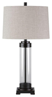 Thumbnail for Talar - Clear / Bronze Finish - Glass Table Lamp Tony's Home Furnishings Furniture. Beds. Dressers. Sofas.