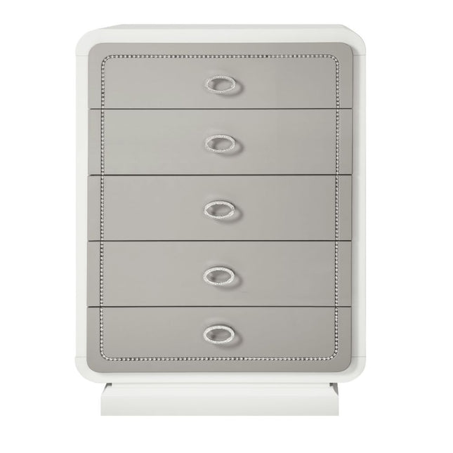 Allendale - Chest - Ivory & Latte High Gloss - Tony's Home Furnishings