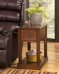 Thumbnail for Breegin - Brown - Chair Side End Table - Removable Tray Tony's Home Furnishings Furniture. Beds. Dressers. Sofas.