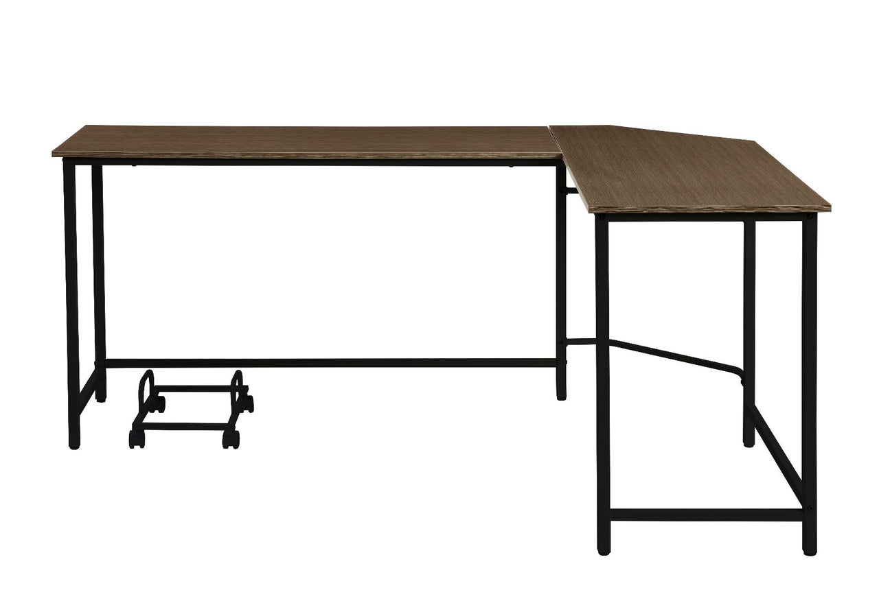 Acme - Dazenus - Computer Desk, Black Finish - Of00042 - Black & Oak Finish - Tony's Home Furnishings