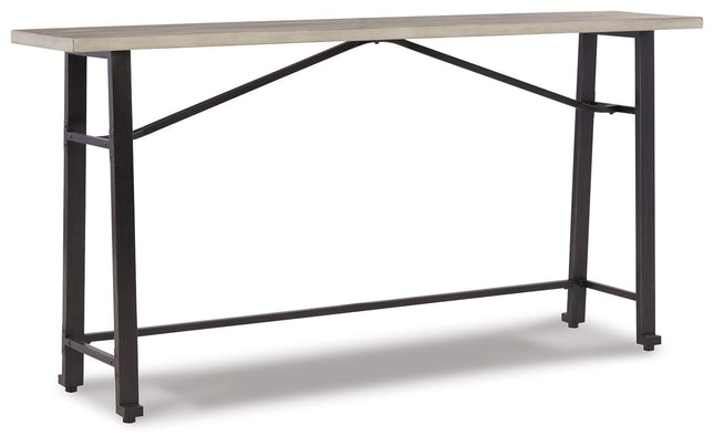 Karisslyn - Whitewash / Black - Long Counter Table Signature Design by Ashley® 