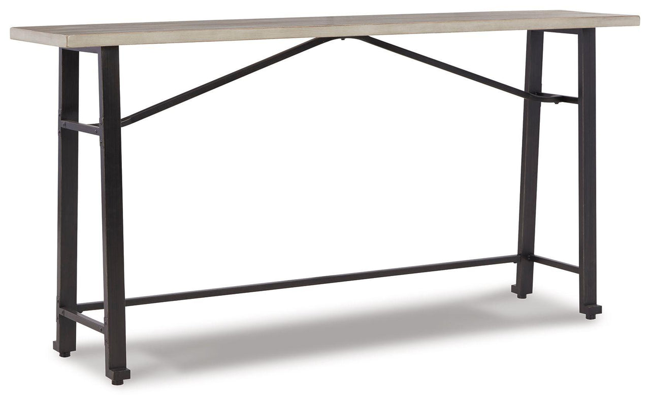Karisslyn - Whitewash / Black - Long Counter Table Tony's Home Furnishings Furniture. Beds. Dressers. Sofas.