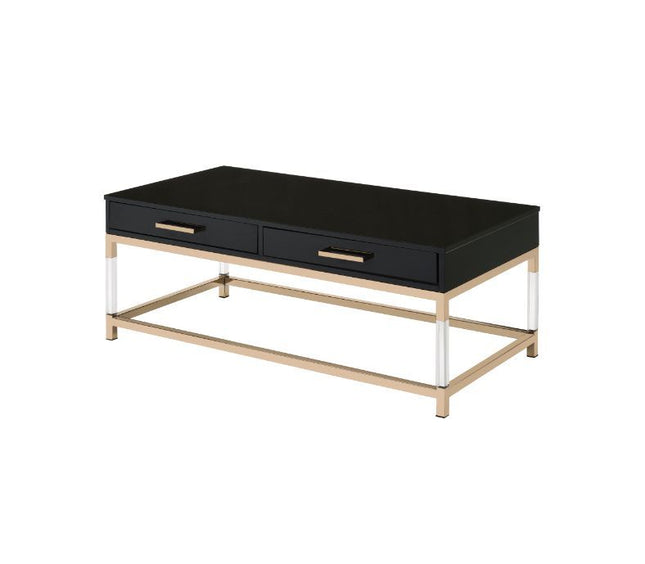 Adiel - Coffee Table - Black & Gold Finish - Tony's Home Furnishings