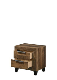 Morales - Nightstand - Rustic Oak Finish - Tony's Home Furnishings