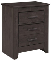 Thumbnail for Brinxton - Charcoal - Two Drawer Night Stand Tony's Home Furnishings Furniture. Beds. Dressers. Sofas.