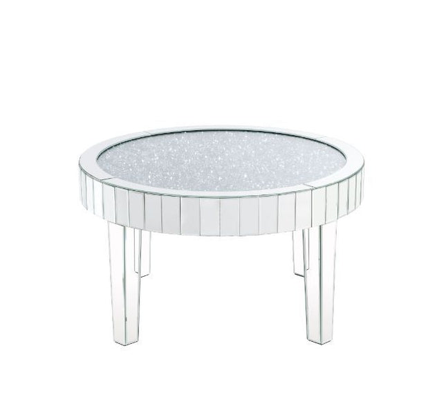 Ornat - Coffee Table - Mirrored & Faux Diamonds - 18" - Tony's Home Furnishings