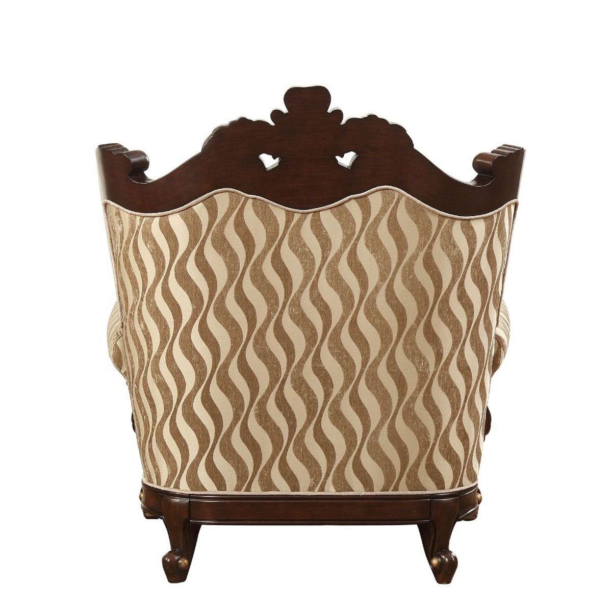 Shalisa - Chair - Fabric & Walnut - Tony's Home Furnishings