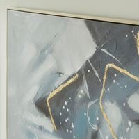 Thumbnail for Cormette - Blue / White / Gold Finish - Wall Art - Tony's Home Furnishings