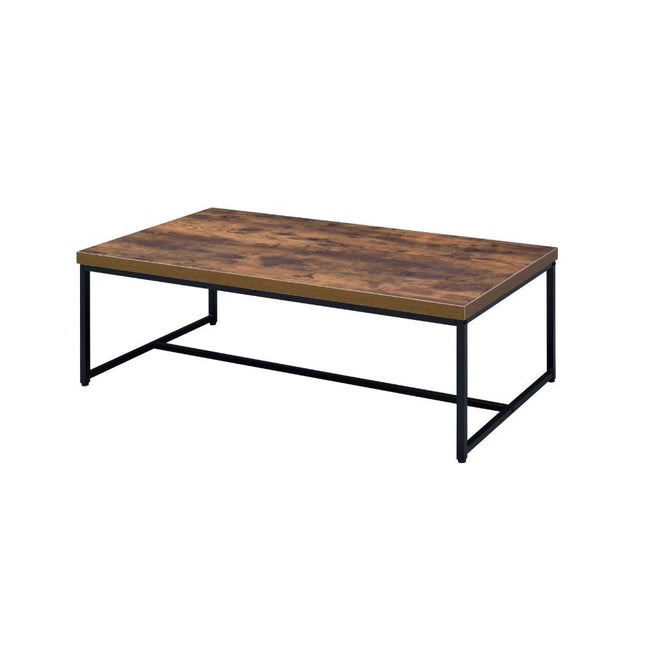 Bob - Coffee Table - Weathered Oak & Black - Tony's Home Furnishings