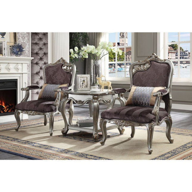 Picardy - Chair - Velvet & Antique Platinum - Tony's Home Furnishings